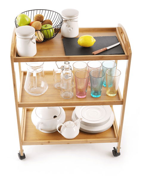 Cărucior servire Marshal (natural)