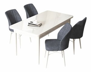 Jedálenský set Arpo (biela) (pre 4 osoby)