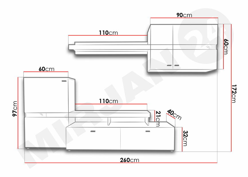 Obývacia stena Espace *výpredaj