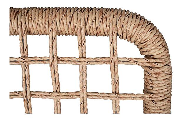 Set mobilier de grădină Abril (natural + antracit) (pentru 2 persoane)