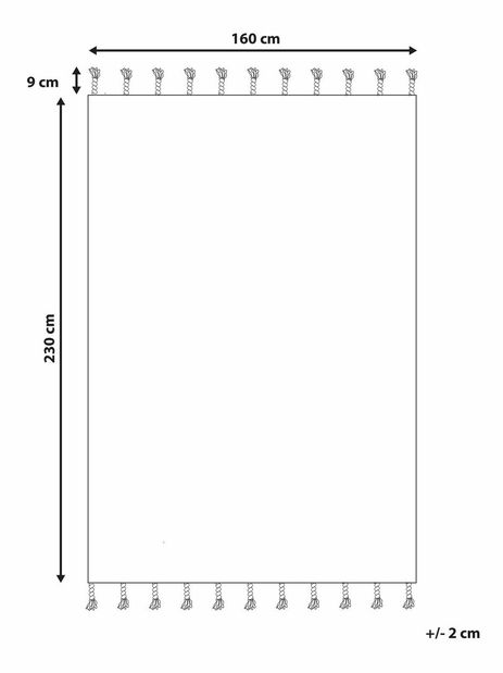 Szőnyeg 160 x 230 cm Garmi (többszínű)