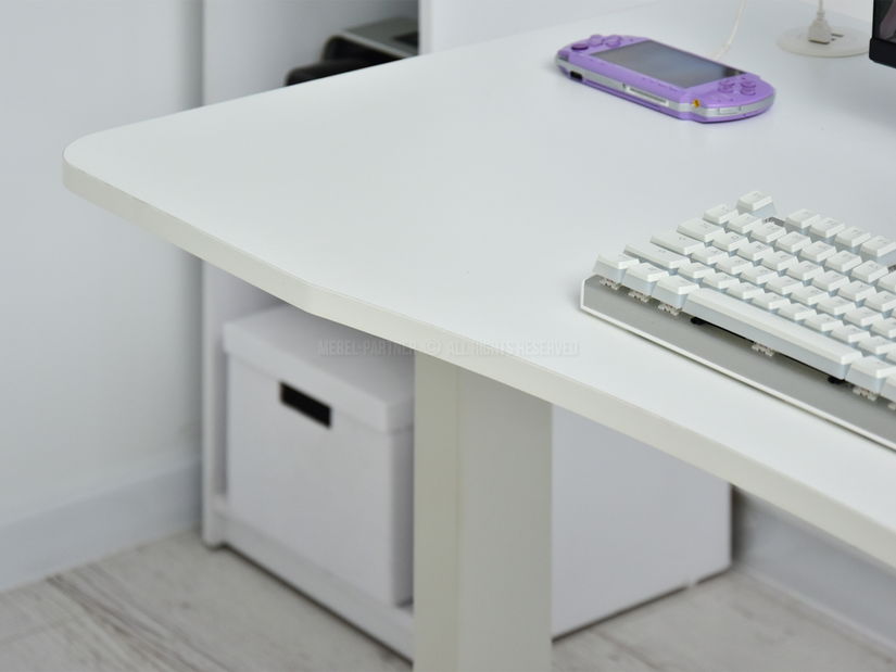 PC stolík Wilhelm (biela)