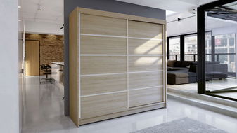 Ormar s kliznim vratima Bastian IV (sonoma hrast) (bez rasvjete)