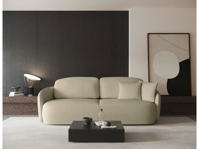 Pohovka trojsedačka Sheila (béžová + čierna)