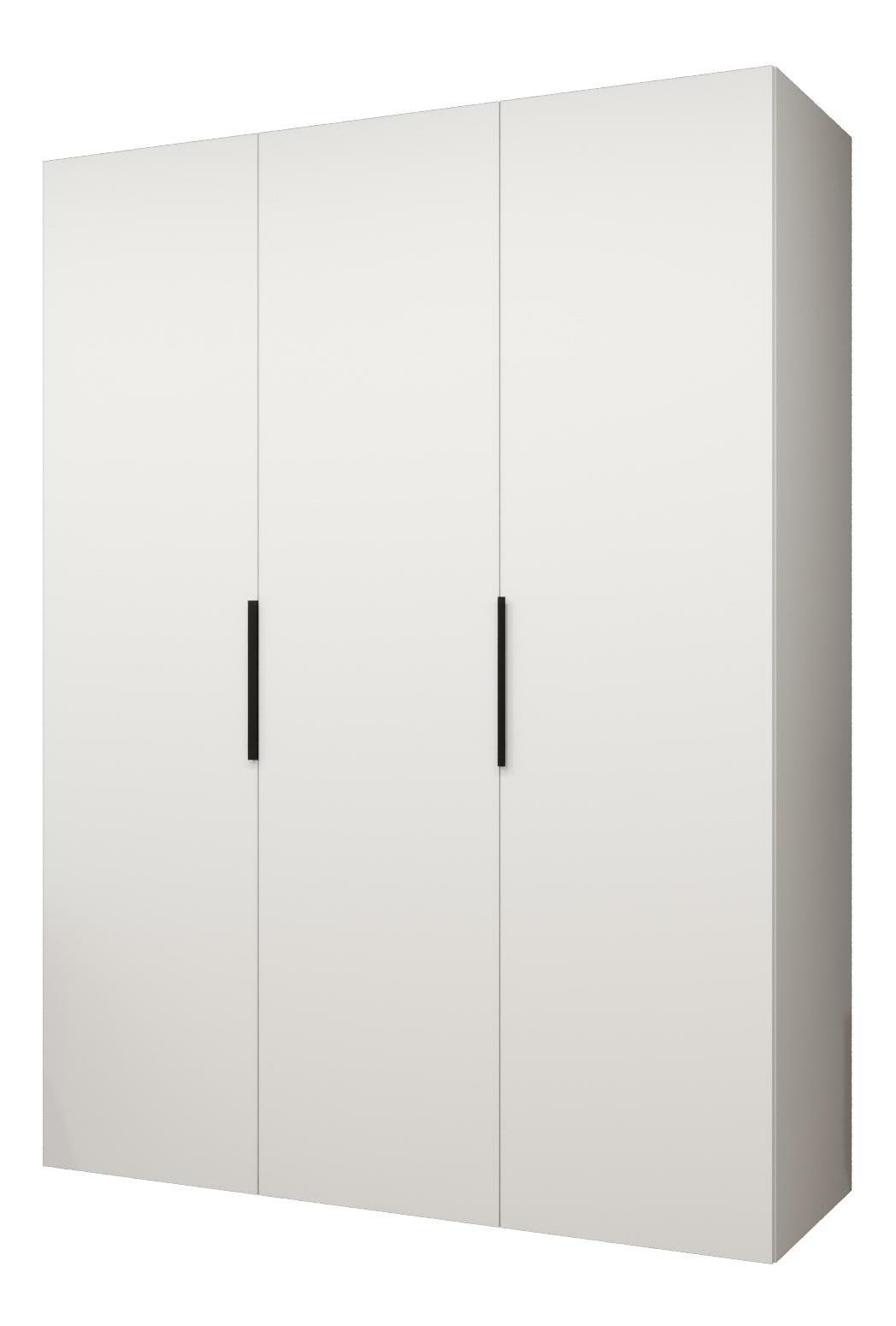 Šatníková skriňa 150 cm Mirabella 1 (biela + čierna)