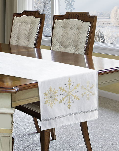 Obrus 35X140 cm Frank (biela) (1 ks)