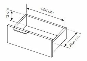 Komoda Rastafa 2D2S (hrast artisan + crna)