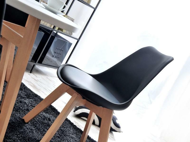 Stolica Large Wood (crna + bukva)