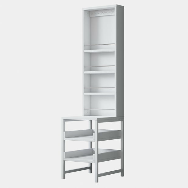 Măsuță de toaletă Bjorno (alb)