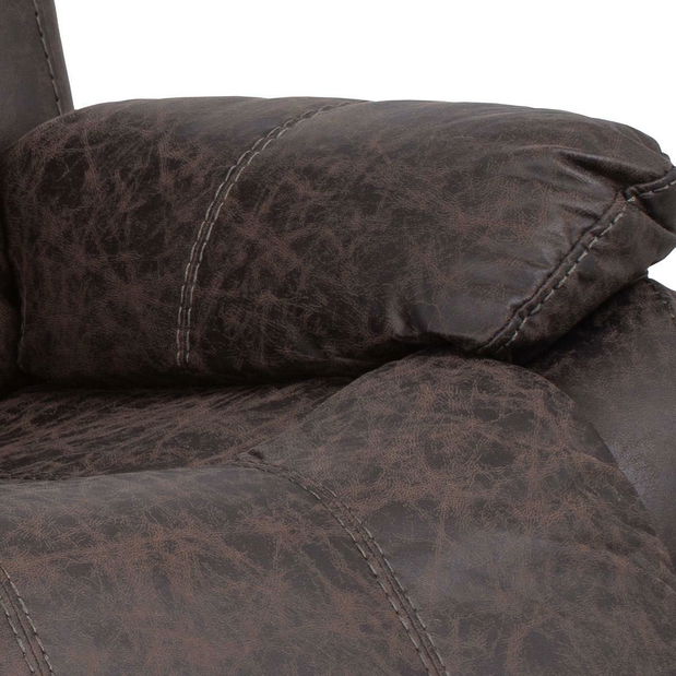 Polohovacie kreslo Troquelados (hnedá)