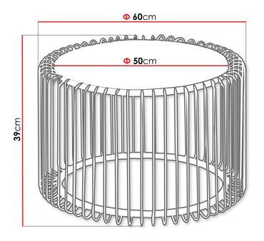 Stolić za kavu Alino M (krom + crni mramor)