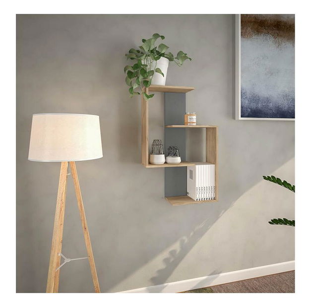 Polica Vinsconsin (hrast artisan + grafit)