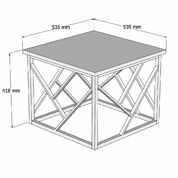 Konferenčný stolík Wolla (biela)