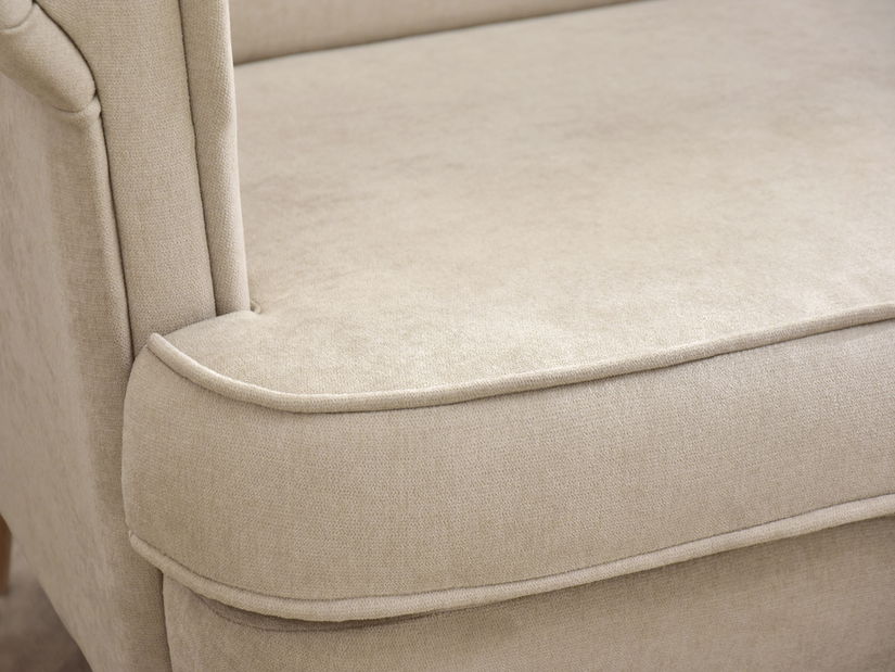 Pohovka dvojsedačka v tvare ušiak Muriera (biela)