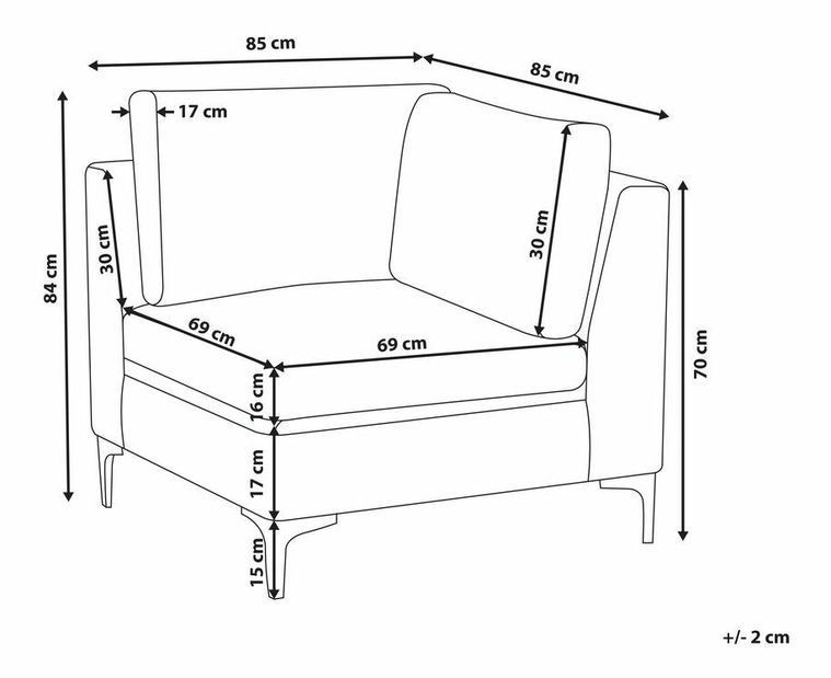 Kreslo Eldridge (tmavoružová)