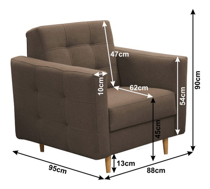 Kerti szék Fredd (sárga)