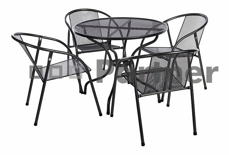 Záhradný nábytok Iris I 90 cm 1+4 (Kov)