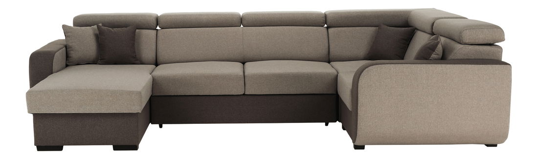 Colțar în formă de U Imani (maro deschis + maro)