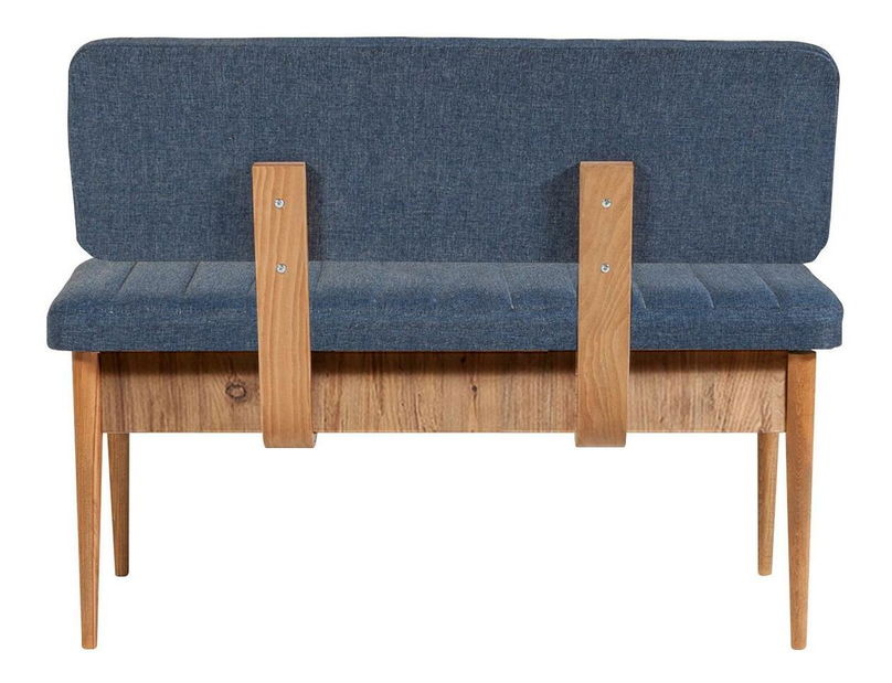 Bancă Vlasta 3 (pin atlantic + albastru închis) (cu sp. depozitare)