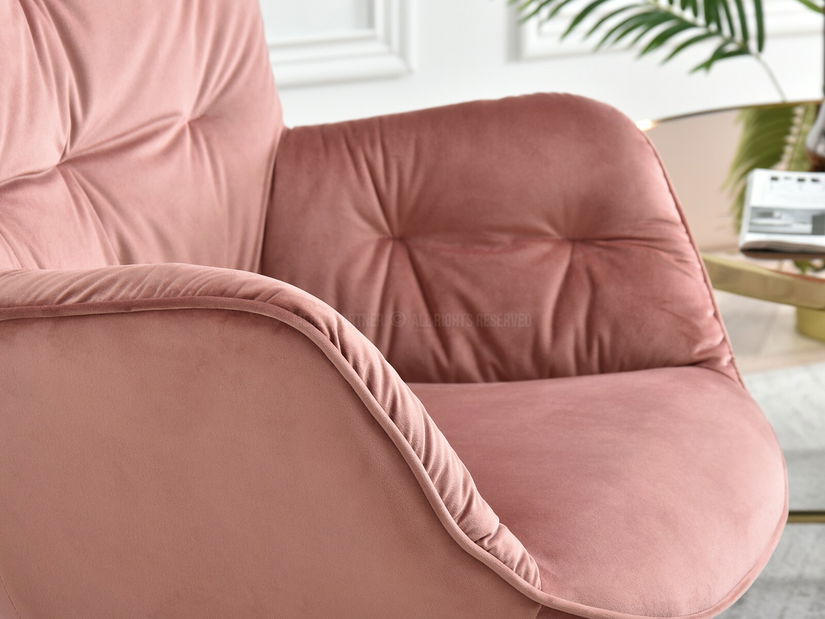 Fotelja Meryl (zlatna)