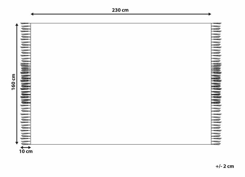 Szőnyeg 160 x 230 cm Seven (fehér)