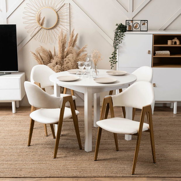 Scaun sufragerie Walsh (alb) 