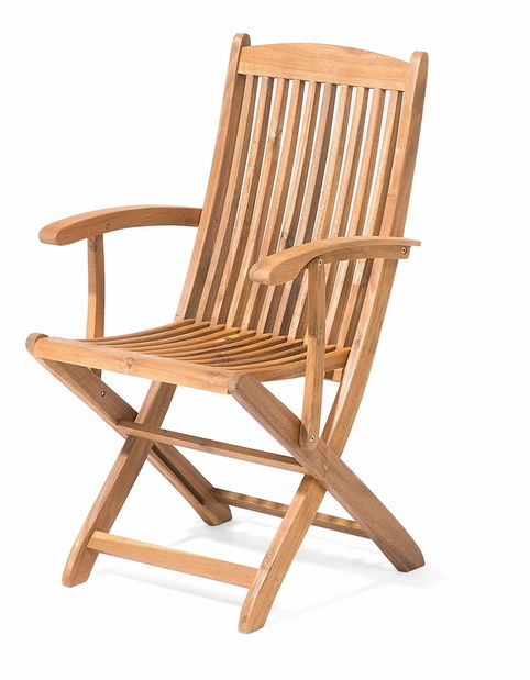 Záhradná jedálenská sada Mali (svetlé drevo) sivé podsedáky + slnečník)