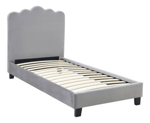 Jednolôžková posteľ 90 cm Catar 90 (sivá) (s roštom)