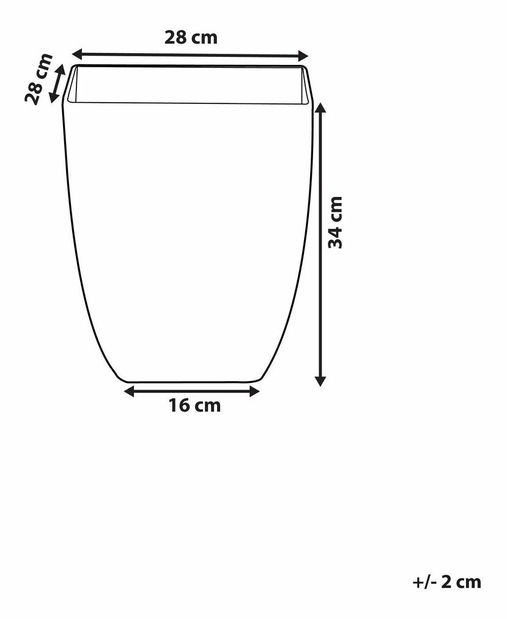 Virágtartó Paose (fehér)
