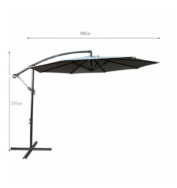 Kerti napernyő Alomar (világosszürke)