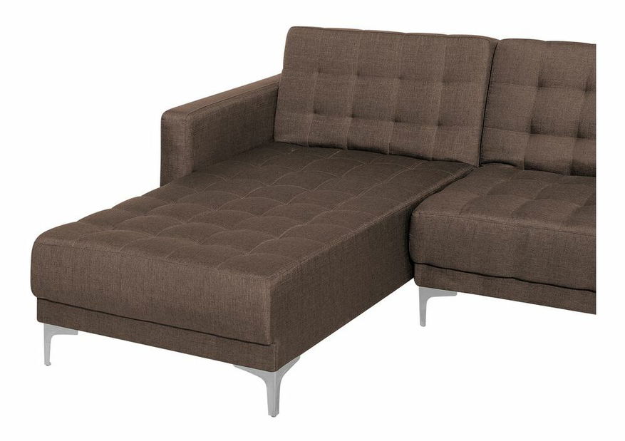 Rohová sedačka U ABERLADY (hnedá)
