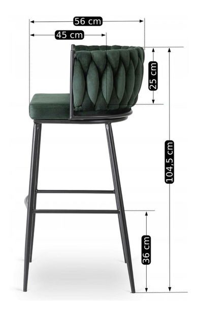 Barska stolica Frenar 1 (zelena) 