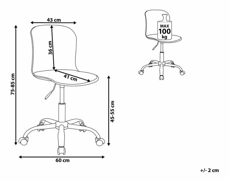 Uredska stolica Valuyki (crna)