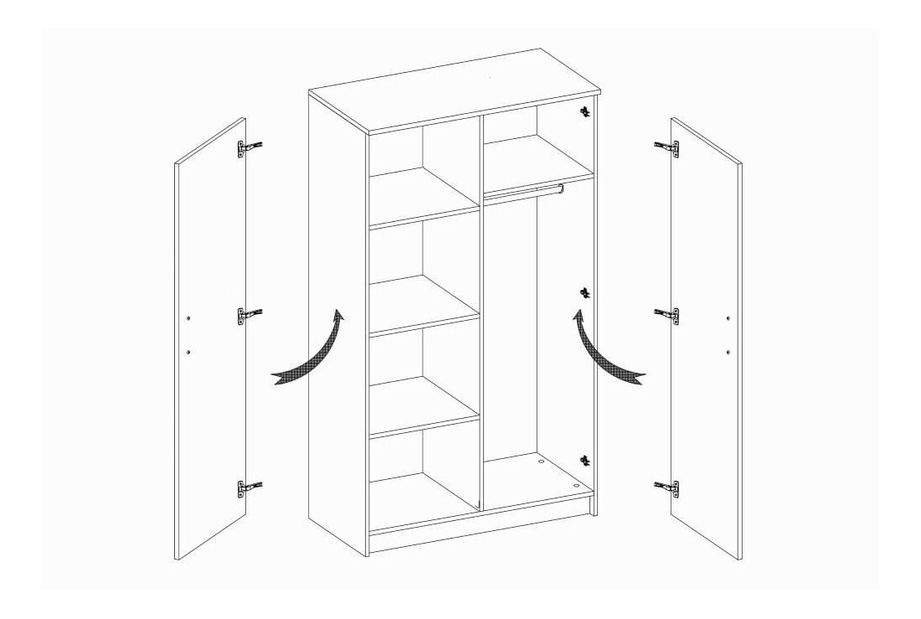 Šatníková skriňa Sigil I 2D