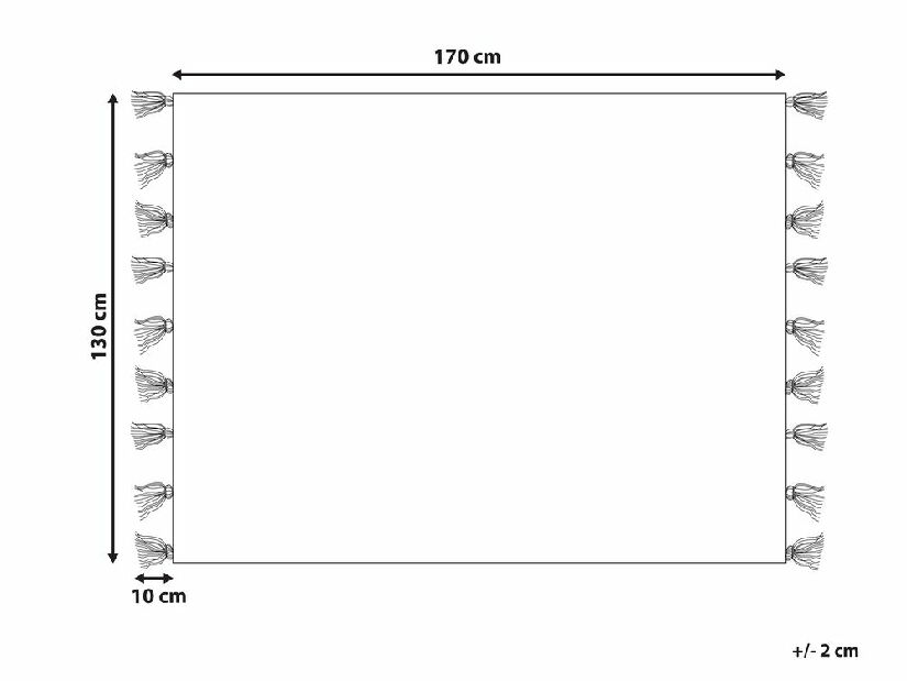 Deka 130 x 170 cm Sibbell (crna) 