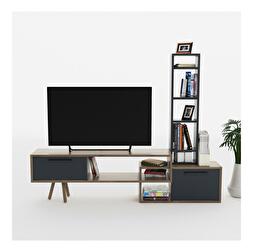 Mobilier living Mavade 9 (antracit + Nuc) 