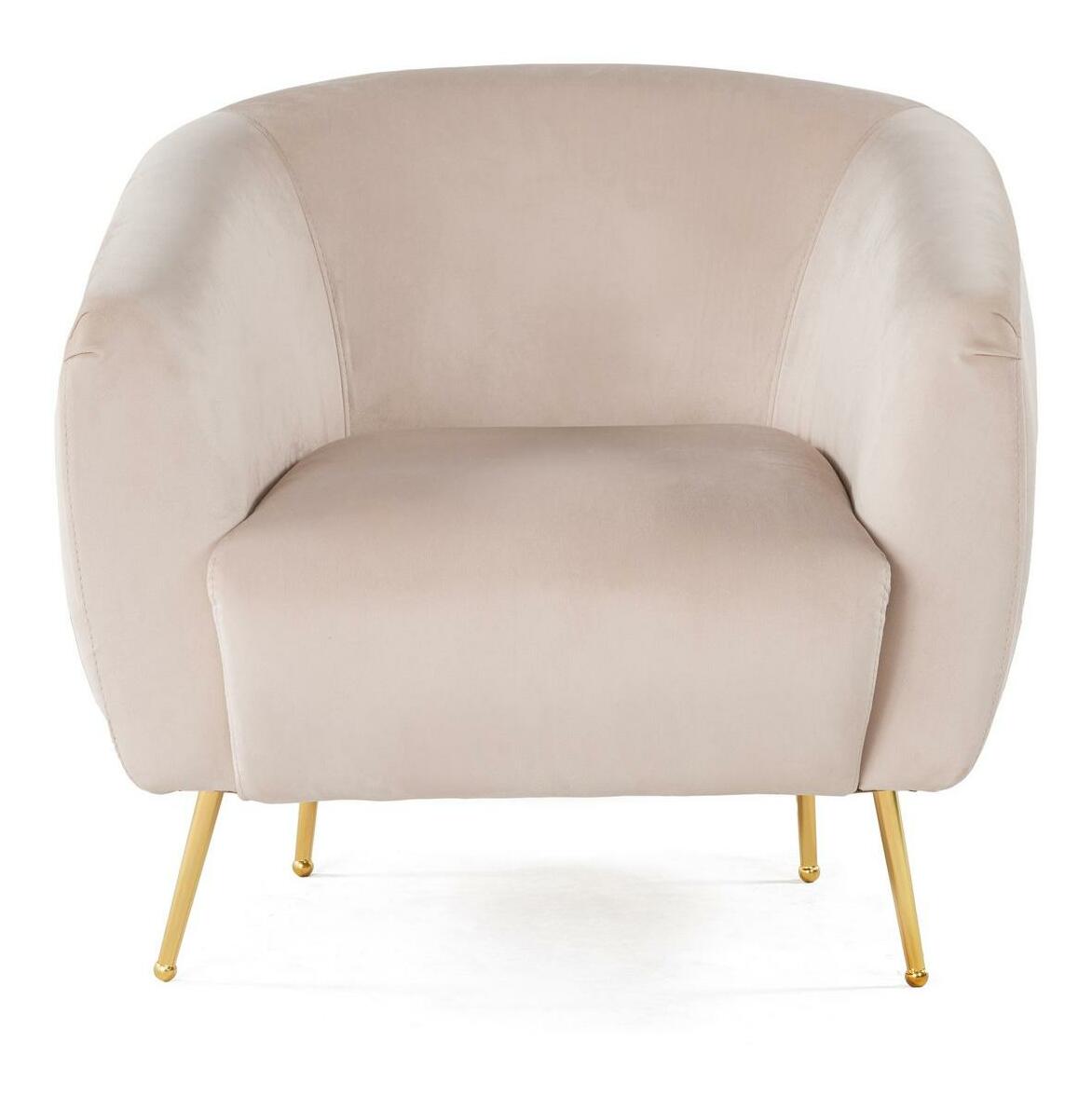 Kreslo Essia (béžová + zlatá)