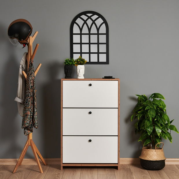 Ormarić za obuću Tuvantille S (bijeli bor)