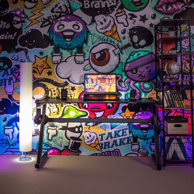 Masă PC Marcelene (negru)