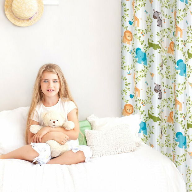 Perdea 140x250 cm Jumanji (alb)