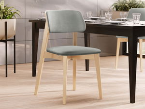 Jedálenská stolička KD 63 C (buk + sivá) 