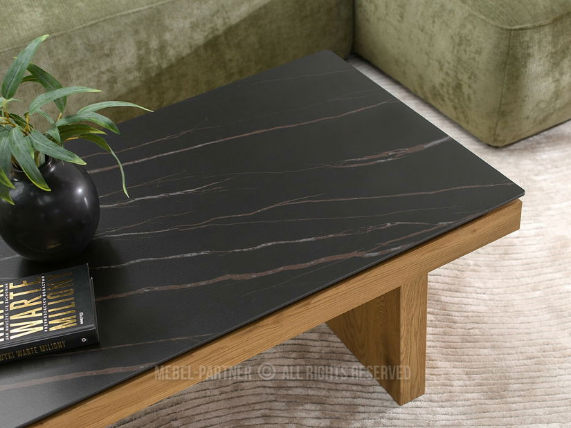 Stolić za kavu Aventajaban (crna + hrast)