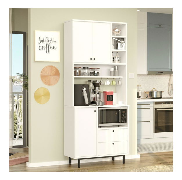 Dulap cu rafturi Rebutia 6 (alb)