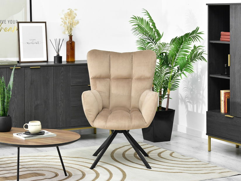 Kreslo Kikino X (béžová + čierna)