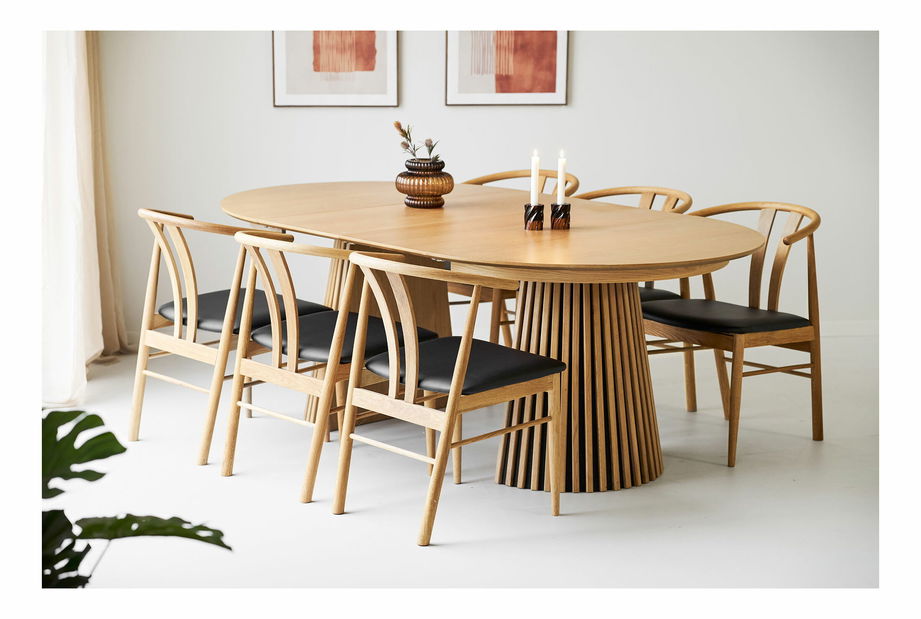 Jedálenská stolička Asitina (prírodná + čierna)