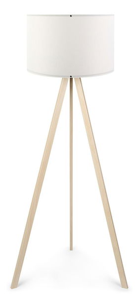 Podna svjetiljka Comporollo 1 (bijela + hrast)