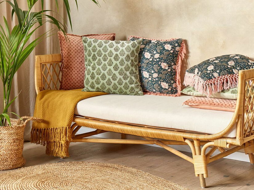 Set 2 buc perne decorative 45 x 45 cm Rugnia (verde)