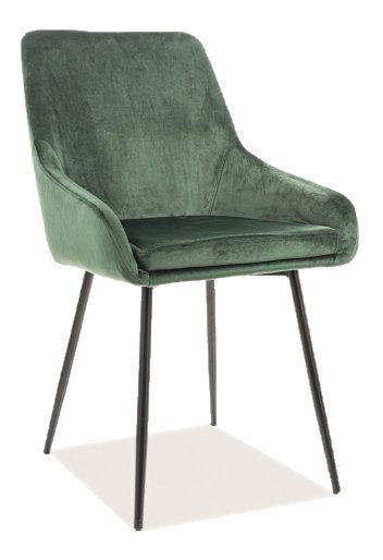 Jedálenská stolička Allene (zelená + čierna)