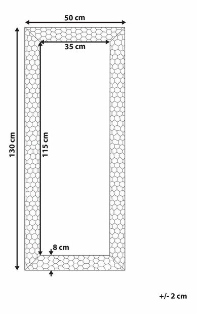 Oglindă de perete Afia (auriu)