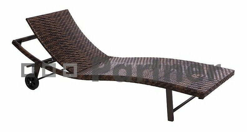 Záhradné lehátko Palermo (umelý ratan) *bazár